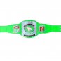 SUPER BOWL SF 49ERS CUSTOMIZE WRESTLING CHAMPIONSHIP BELT ADULT SIZE GREEN LEATHER STRAP