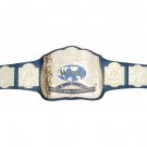 WORLD WRESTLING CHAMPIONSHIP BELT ADULT SIZE BLACK LEATHER STRAP