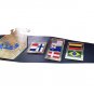 NWA WORLD JUNIOR HEAVYWEIGHT WRESTLING CHAMPIONSHIP BELT BLACK LEATHER STRAP ADULT SIZE