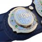 PCW HEAVYWEIGHT WRESTLING CHAMPIONSHIP 3D DUAL PLATED NICKLE BELT BLACK LEATHER STRAP ADULT SIZE