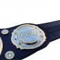PCW HEAVYWEIGHT WRESTLING CHAMPIONSHIP 3D DUAL PLATED NICKLE BELT BLACK LEATHER STRAP ADULT SIZE