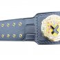 BRITISH HEAVYWEIGHT WRESTLING CHAMPIONSHIP CUSTOM 3D DUAL PLATED NICKLE  BELT BLACK LEATHER STRAP