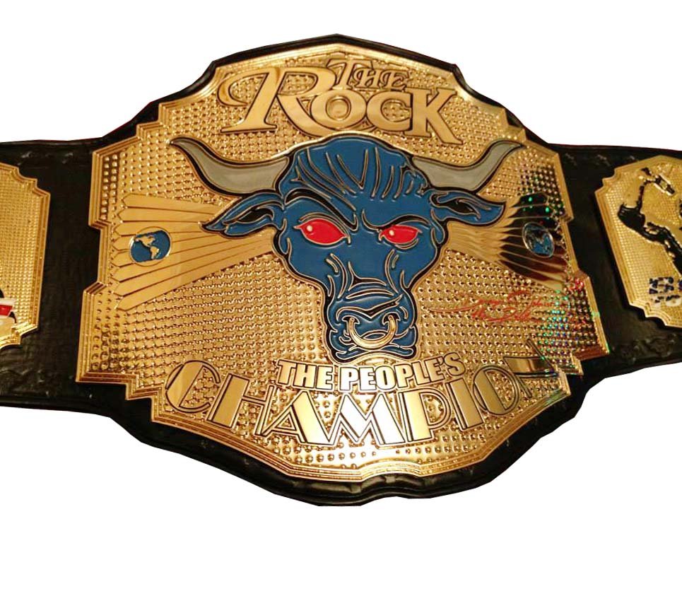 THE ROCK BRAHMA BULL WRESTLING CHAMPIONSHIP BELT