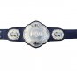 PCW TAG TEAM WRESTLING CHAMPIONSHIP 3D DUAL PLATED NICKLE BELT BLACK LEATHER STRAP ADULT SIZE