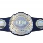 PCW CRUISERWEIGHT WRESTLING CHAMPIONSHIP 3D DUAL PLATED NICKLE BELT BLACK LEATHER STRAP ADULT SIZE
