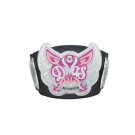 DIVAS WRESTLING CHAMPIONSHIP BELT ADULT SIZE BLACK LEATHER STRAP