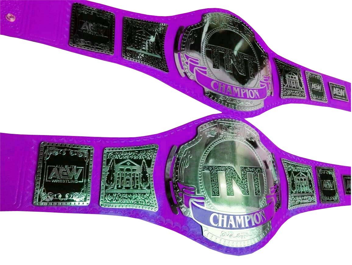 AEW TNT WRESTLING CHAMPIONSHIP BELT RE LEATHER CUSTOMISE