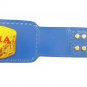 WORLD MMA BOXING CHAMPIONSHIP BLUE LEATHER STRAP BELT ADULT SIZE