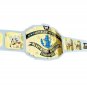 INTERCONTINENTAL WRESTLING CHAMPIONSHIP BELT WHITE LEATHER STRAP