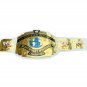 INTERCONTINENTAL WRESTLING CHAMPIONSHIP BELT WHITE LEATHER STRAP