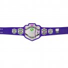 LIGHT HEAVYWEIGHT WRESTLING CHAMPIONSHIP RE LEATHER CUSTOM MADE BELT BLUE LEATHER STRAP
