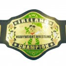 NWA IRELAND HEAVYWEIGHT WRESTLING CHAMPIONSHIP BELT BLACK LEATHER STRAP ADULT SIZE