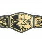 NXT TAG TEAM WRESTLING CHAMPIONS BELT ADULT SIZE BLACK LEATHER STRAP