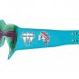 ULTIMATE WARRIOR WRESTLING CHAMPIONSHIP BELT RE LEATHER LIME BLUE CUSTOM MADE LEATHER STRAP