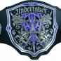 UNDERTAKER THE PHENOM NEW EDIDITION WRESTLING CHAMPIONSHIP BELT BLACK LEATHER STRAP ADULT SIZE