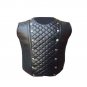 Men's Gothic Steampunk vest Real Lamb Leather steel boned Victorian coreset chest size 34
