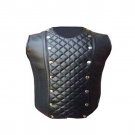 Men's  Gothic Steampunk vest Real Lamb Leather steel boned Victorian coreset chest size 50