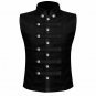 Men's Gothic Military Vest Waistcoat Premium Quality Size L