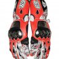 Men's Motorbike Motorcycle Motto GP Red And Black Leather Racing Glove Racing Glove Size S