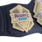 INTERNET WRESTLING CHAMPIONSHIP BELT BLACK LEATHER STRAP ADULT SIZE