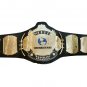 2 MM WINGED EAGLE WRESTLING CHAMPIONSHIP BELT BLACK LEATHER STRAP ADULT SIZE
