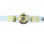 2 MM WINGED EAGLE WRESTLING CHAMPIONSHIP BELT WHITE LEATHER STRAP ADULT SIZE