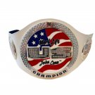 US SPINNER JOHN CENA WRESTLING CHAMPIONSHIP BELT ADULT SIZE WHITE LEATHER STRAP