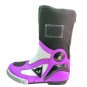 UNISEX MOTORBIKE MOTORCYCLE RACING LEATHER SHOES PURPLE AND WHITE COLOURE SIZE USA 3