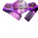ROH RING OF HONOR WORLD TELEVISION WRESTLING CHAMPIONSHIP BELT PURPLE CROCODILE SKIN LEATHER STRAP