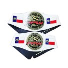 PPW WRESTLING WOMEN,S CHAMPIONSHIP BELT WHITE LEATHER STRAP ADULT SIZE