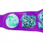 CASH IN HAND WRESTLING CUSTOMIZE CHAMPIONSHIP BELT ON PURPLE LEATHER STRAP ADULT SIZE