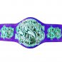 CASH IN HAND WRESTLING CUSTOMIZE CHAMPIONSHIP BELT ON BLUE LEATHER STRAP ADULT SIZE
