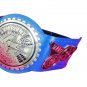CAMPIONE DI COPPIA TAG TEAM WRESTLING CHAMPIONSHIP BELT BLUE LEATHER STRAP ADULT SIZE