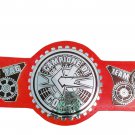 CAMPIONE DI COPPIA TAG TEAM  WRESTLING CHAMPIONSHIP BELT CUSTOMIZE ON RED LEATHER STRAP ADULT SIZE