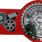 CAMPIONE DI COPPIA TAG TEAM WRESTLING CHAMPIONSHIP BELT CUSTOMIZE ON RED LEATHER STRAP ADULT SIZE