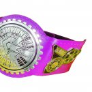 CAMPIONE DI COPPIA TAG TEAM  WRESTLING CHAMPIONSHIP BELT CUSTOMIZE ON PURPLE LEATHER STRAP