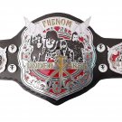 THE UNDERTAKER CUSTOMIZE WRESTLING CHAMPIONSHIP BELT BLACK LEATHER STRAP ADULT SIZE