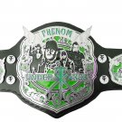 THE UNDERTAKER CUSTOMIZE WRESTLING CHAMPIONSHIP BELT BLACK LEATHER STRAP ADULT SIZE