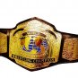 WORLD CLASS WRESTLING ASSOCIATION HEAVYWEIGHT WRESTLING CHAMPIONSHIP BELT BLACK LEATHER STRAP