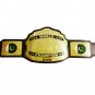 REW WORLD WRESTLING CHAMPIONSHIP BELT BLACK LEATHER STRAP ADULT SIZE
