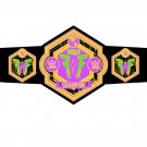 NEW CUSTOMISE WRESTLING CHAMPIONSHIP BELT BLACK LEATHER STRAP ADULT SIZE
