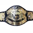 UNDISPUTED V1 WRESTLING CHAMPIONSHIP BELT BLACK LEATHER STRAP ADULT SIZE