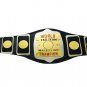 WORLD TAG TEAM WRESTLING CHAMPIONSHIP BELT BLACK LEATHER STRAP