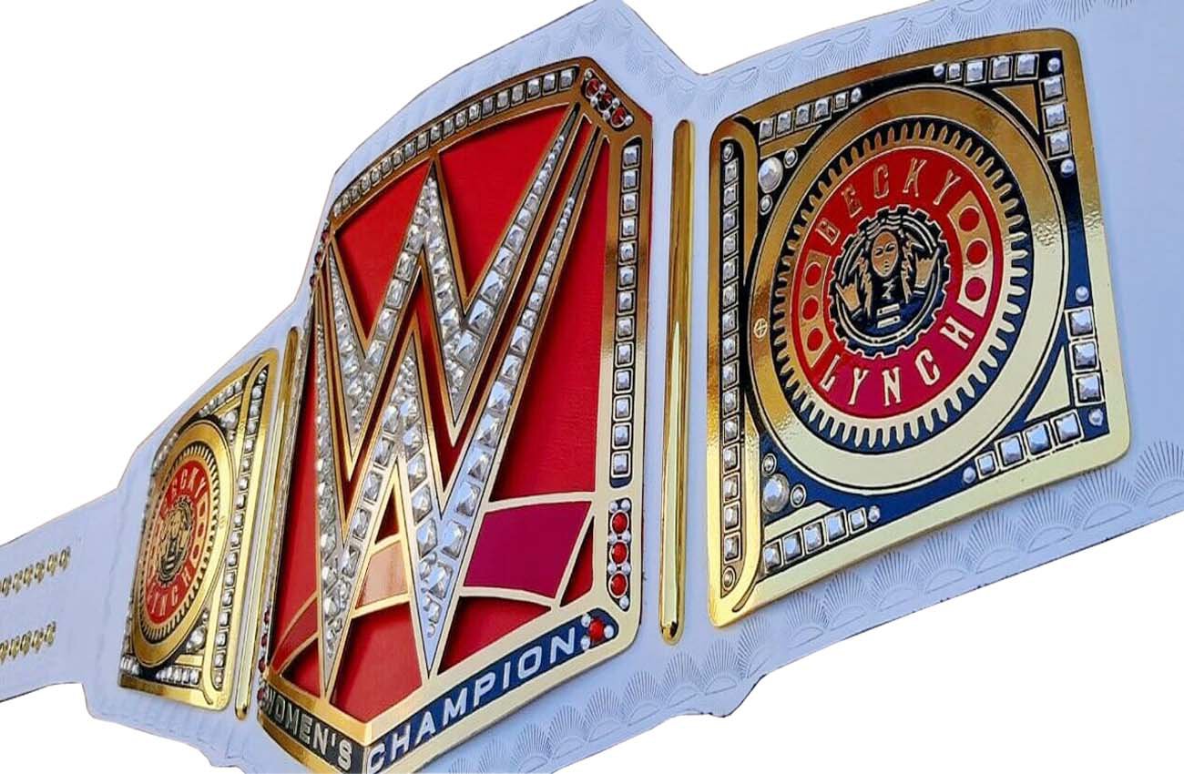 WOMENS BECKY LYNCH WRESTLING CHAMPIONSHIP WHITE LEATHER STRAP BELT ...