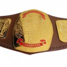 MID ATLANTIC HEAVYWEIGHT WRESTLING CHAMPIONSHIP BELT ADULT SIZE BROWN LEATHER STRAP