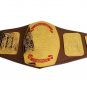 MID ATLANTIC HEAVYWEIGHT WRESTLING CHAMPIONSHIP BELT ADULT SIZE BROWN LEATHER STRAP