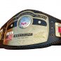 NWA DOME GLOBE WRESTLING CHAMPIONSHIP BELT CUSTOMIZE BLACK LEATHER STRAP