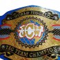 WORLD JUGGALO TAG TEAM WRESTLING CHAMPIONSHIP BELT ADULT SIZE BLUE LEATHER STRAP