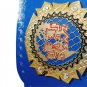 WORLD JUGGALO TAG TEAM WRESTLING CHAMPIONSHIP BELT ADULT SIZE BLUE LEATHER STRAP