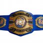 WORLD JUGGALO TAG TEAM WRESTLING CHAMPIONSHIP BELT ADULT SIZE BLUE LEATHER STRAP
